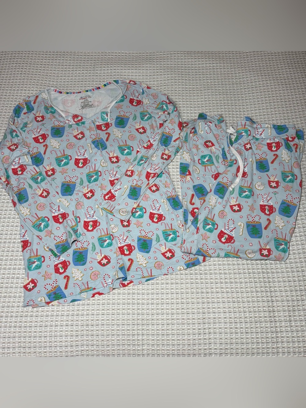 Magnetic Me Women's Christmas Holiday Pajama Set Sz S 4-6 Modal Comfy Stretch